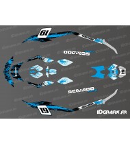Kit de decoración de Medio Chispa Azul Splash para Seadoo Chispa