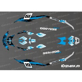 Kit dekor-Medium-Spark-Splash Blau für Seadoo Spark