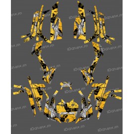 Kit décoration Full Brush (Jaune) - IDgrafix - Can Am série L Outlander-idgrafix