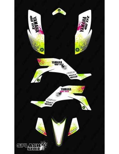 Kit decoration Splash series (White) - IDgrafix - Yamaha YFZ 450 / YFZ 450R