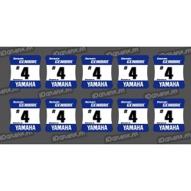 Lot of 10 Stickers of wheel hubs Yamaha - IDgrafix