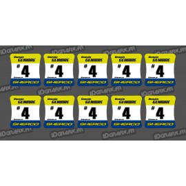 Lot de 10 Adhesius de roda eixos Sherco -idgrafix