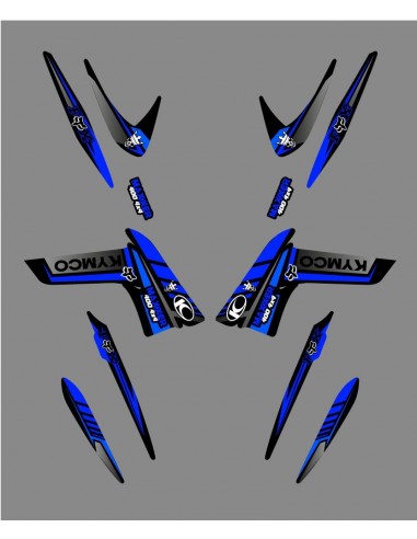 Kit-Deco-Fox-Edition (Blau) - Kymco Maxxer 400/450
