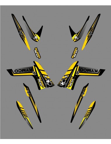 Kit Deco Fox Edition (Giallo) - Kymco 400/450 Maxxer