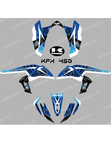 Kit de decoración de Espacio Azul - IDgrafix - Kawasaki KFX 450R