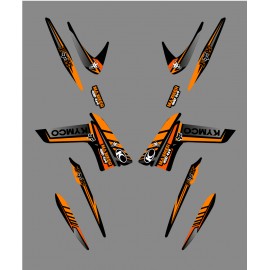 Kit Déco Fox Edition (Orange) - Kymco 400/450 Maxxer-idgrafix