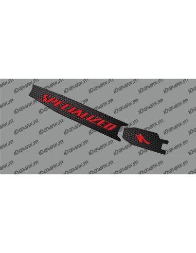 Sticker protection Batterie - Carbon edition (Rouge) - Specialized Turbo Levo/Kenevo