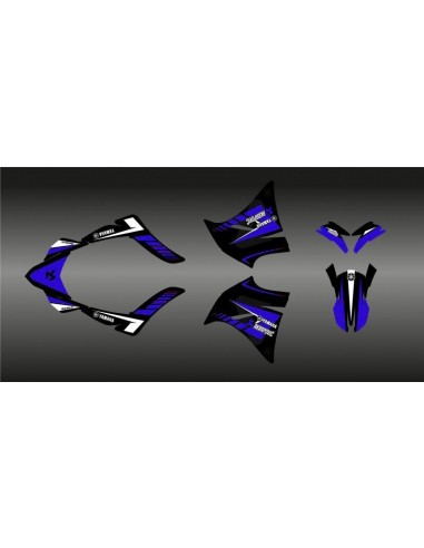 Kit déco 100% Perso Akrapovic (bleu) pour Yamaha 660 XT (2000-2007)