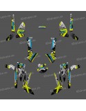 Kit decoration Brush Series (Grey/light Green / Manta/Blue) Medium - IDgrafix - Can Am Outlander (G2)
