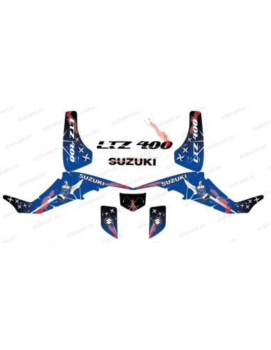 Kit décoration Weapon Bleu - IDgrafix - Suzuki LTZ 400