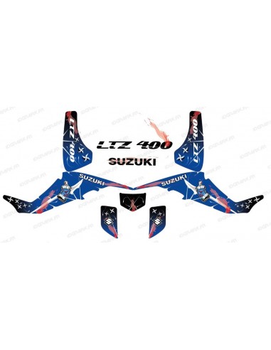 Kit de decoració Arma Blau - IDgrafix - Suzuki LTZ 400