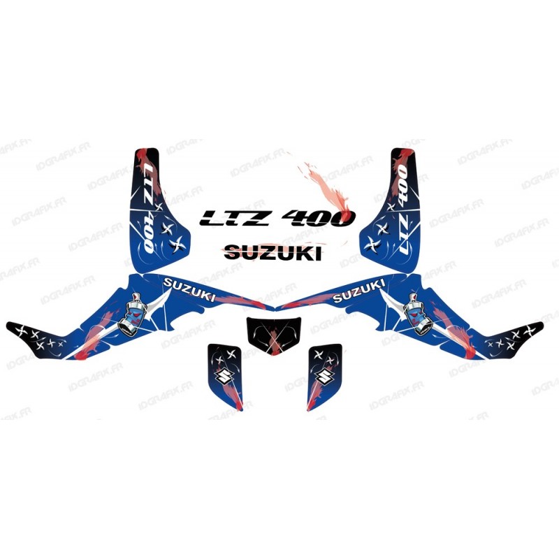 Kit decorazione Arma Blu - IDgrafix - Suzuki LTZ 400