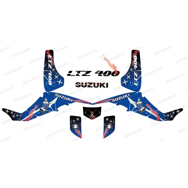 Kit dekor Weapon Blau - IDgrafix - Suzuki LTZ 400
