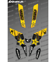 - Deko-Kit Rockstar Edition (Schwarz/Gelb) - Kymco 300 Maxxer