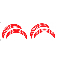 Sticker Stripe Räder MT07/MT09 (Rot)