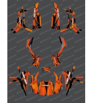 Kit di decorazione, Completo di Frusta (Giallo/Blu) - IDgrafix - Can Am serie Outlander