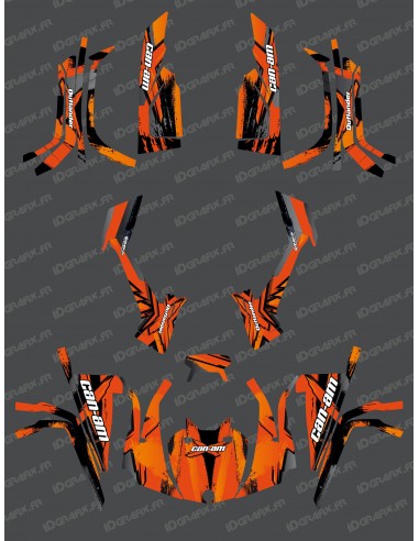 Kit décoration Full Whip (Orange) - IDgrafix - Can Am série L Outlander