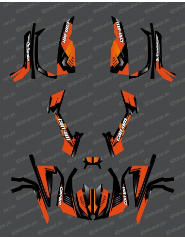 Kit décoration Full Wasp (Orange) - IDgrafix - Can Am série L Outlander