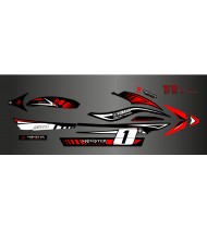 Kit deco 100% perso Monster Rouge - Yamaha FX (1er génération)