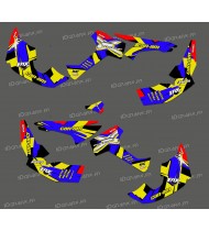 Kit dekor Factory 2018 Full (Blau/Gelb)- IDgrafix - Can Am Renegade