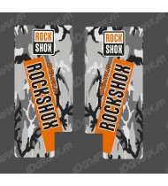 ADHESIUS de PROTECCIÓ de FORQUILLA ROCKSHOX REBA (D Orange) -idgrafix