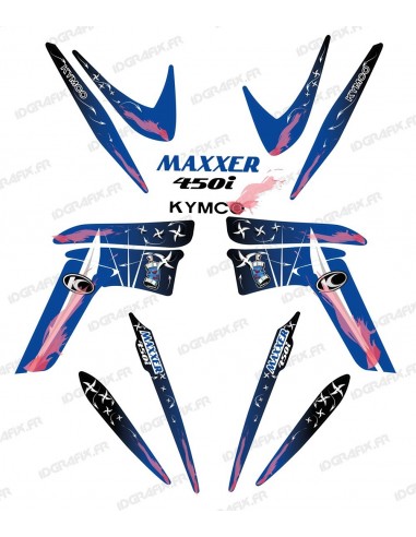 Kit décoration Weapon Bleu - IDgrafix - Kymco 450 Maxxer