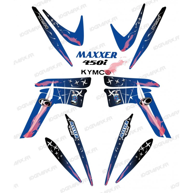 Kit decorazione Arma Blu - IDgrafix - Kymco Maxxer 450