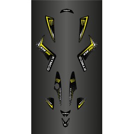 Kit Deco Custom Monster (Yellow) - Kymco 250 Maxxer - IDgrafix