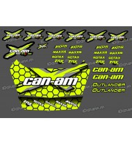 Kit sticker Can Am Outlander + Coffre (Jaune)