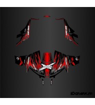 Kit de decoración de Ultimate NEGRO/Rojo - Idgrafix - Can Am 1000 Maverick