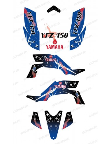 Kit de decoración de Arma Azul - IDgrafix - Yamaha YFZ 450