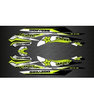 Kit de decoració Rockstar Groc Llima per Seadoo GTX (fins al 2017) -idgrafix