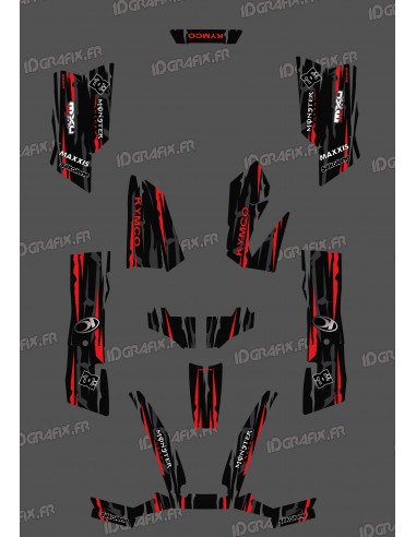 Kit Déco Perso Monster Edition Rouge - Kymco 550 / 700 MXU
