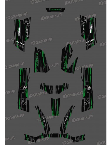 Kit Déco Perso Monster Edition Vert - Kymco 550 / 700 MXU