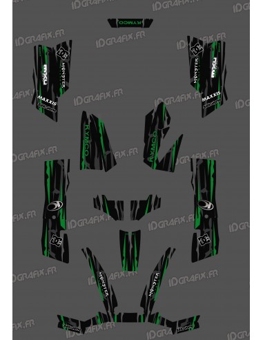 Kit Deco Perso Monster Edition Green - Kymco 550 / 700 MXU
