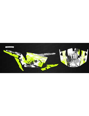 Kit de decoració MonsterRace Verd / Blanc - IDgrafix - Polaris RZR 1000 -idgrafix