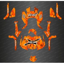 Kit de decoración Digital Camo Completo de la Edición de Naranja - IDgrafix - Can Am Outlander G2 -idgrafix