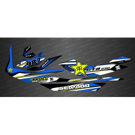 Kit décoration Rockstar Edition Bleu pour Seadoo GTR 230-idgrafix