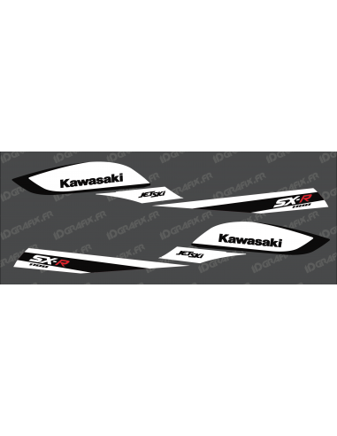 Kit decorazione Replica di Fabbrica (Nero/Bianco) per Kawasaki SXR 800