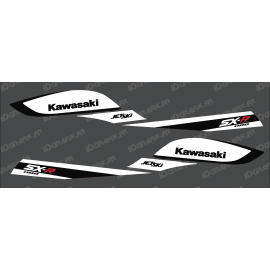 Kit dekor Replikat Factory (Schwarz/Weiß) für Kawasaki SXR 800