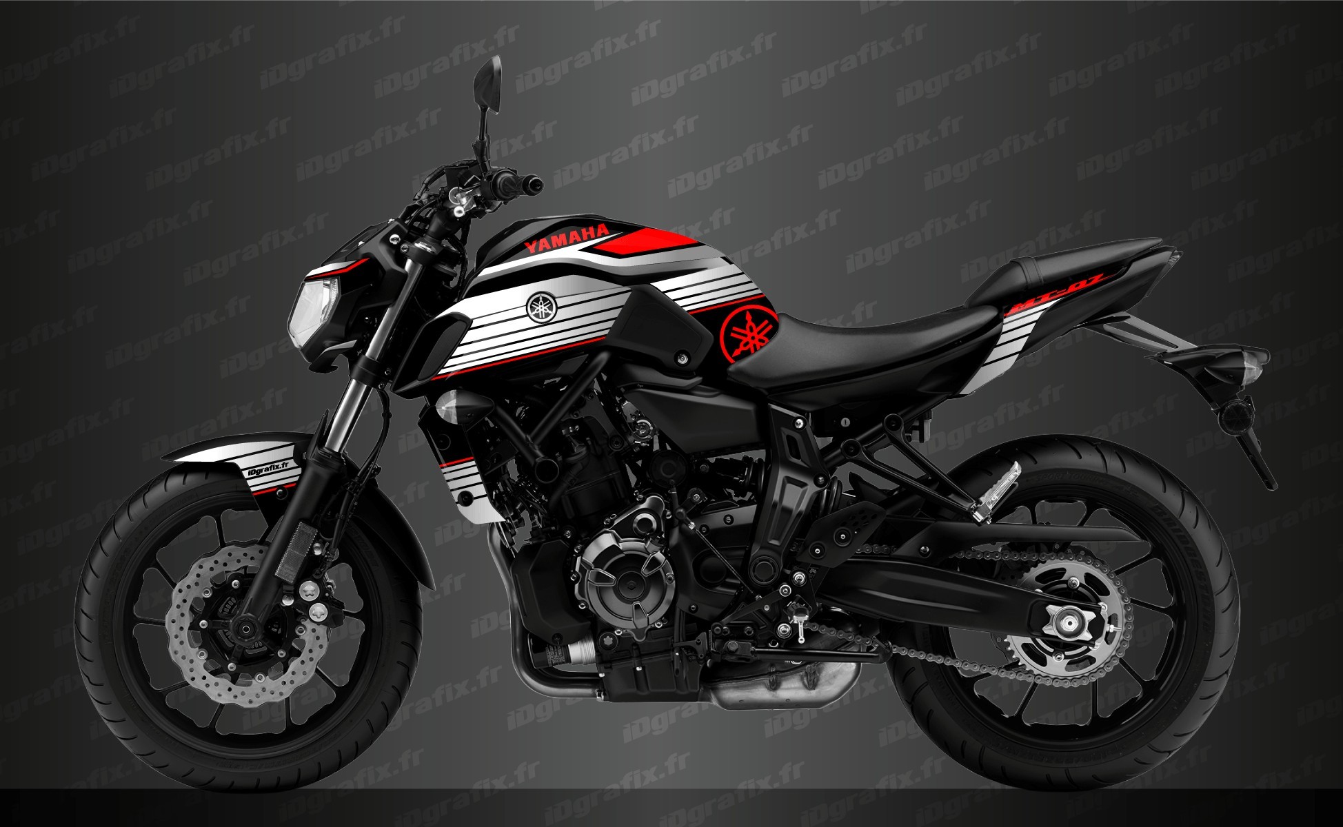 Can Am Ds 450 >> Kit decoration Racing Red - IDgrafix - Yamaha MT-07 (after 2018) Can Am Ds 450 >> Kit decoration Racing Red - IDgrafix - Yamaha MT-07 (after 2018)