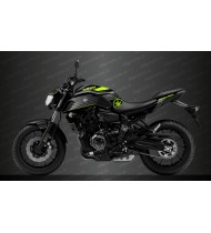 Kit decorazione da Corsa Grigio/giallo Fluo - IDgrafix - Yamaha MT-07 (dopo il 2018)