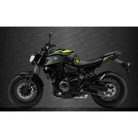 Kit decoration Racing Grey/yellow Fluo - IDgrafix - Yamaha MT-07 (after 2018) - IDgrafix