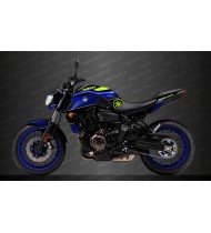 Kit de decoración de Carreras Azul/amarillo Fluo - IDgrafix - Yamaha MT-07 (después de 2018)
