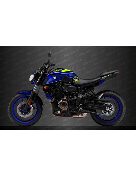 Kit de decoración de Carreras Azul/amarillo Fluo - IDgrafix - Yamaha MT-07 (después de 2018) Kit de decoración de Carreras Azul/amarillo Fluo - IDgrafix - Yamaha MT-07 (después de 2018)