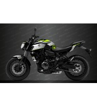 Kit decoration Racing White/yellow Fluo - IDgrafix - Yamaha MT-07 (after 2018)