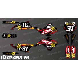 Kit dekor 100% Custom Rockstar - YCF 125 SP3-idgrafix