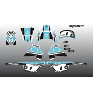 Kit décoration Turquoise Girly Full - IDgrafix - Yamaha 50 Piwi