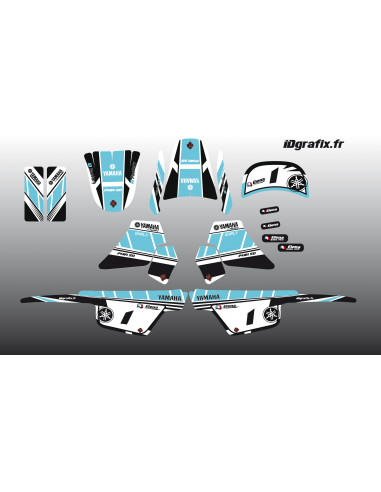 Kit décoration Turquoise Girly Full - IDgrafix - Yamaha 50 Piwi