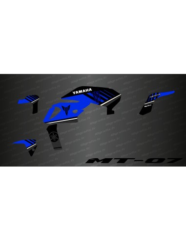 Kit deco 100% Monster Edition (Azul) - IDgrafix - Yamaha MT-07 (después de 2018)